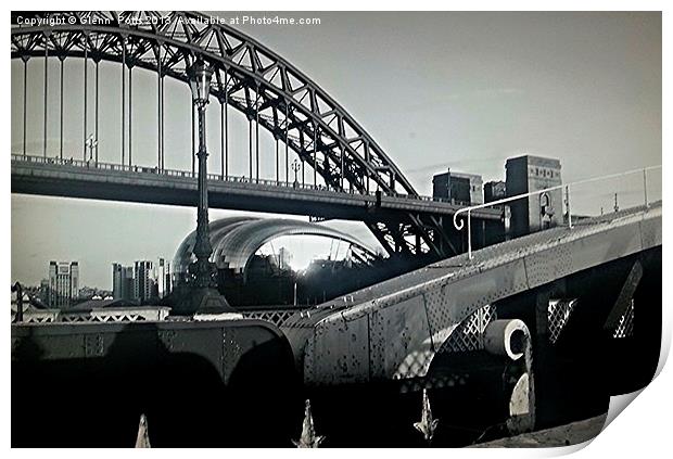 Newcastle Tyne Bridge Print by Glenn Potts