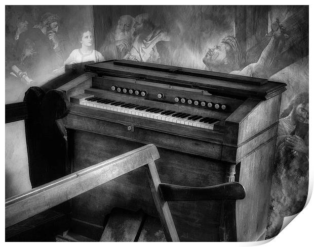 Olde Church Organ Print by Ian Mitchell