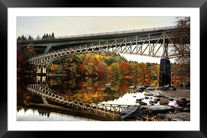 Autumnal reflections Framed Mounted Print by Lorraine Paterson