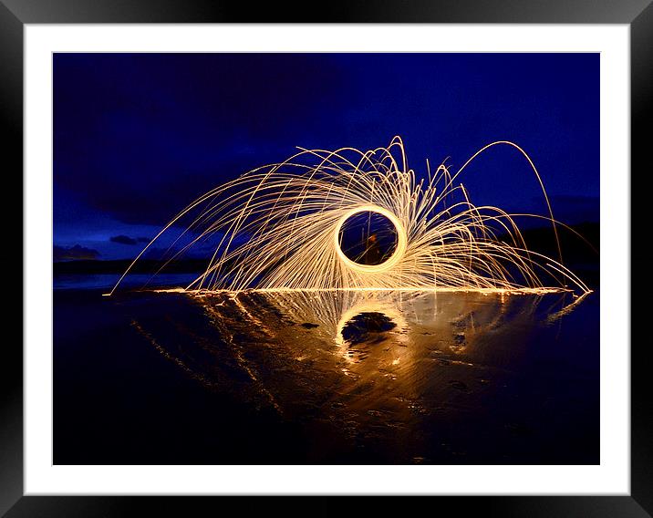 Ring of fire Framed Mounted Print by Lorraine Paterson