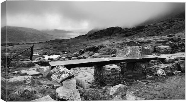 Ogwen Valley north Wales Canvas Print by Tony Bates