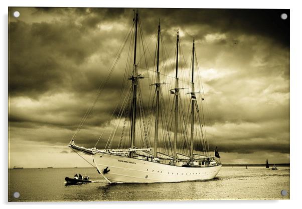 Tall Ship Acrylic by Dave Hudspeth Landscape Photography