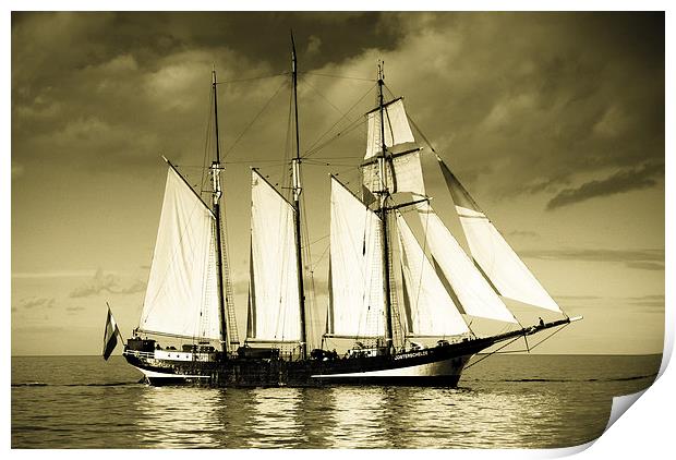 Tall Ship Print by Dave Hudspeth Landscape Photography