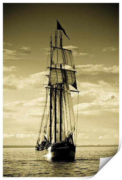 Tall Ship Print by Dave Hudspeth Landscape Photography