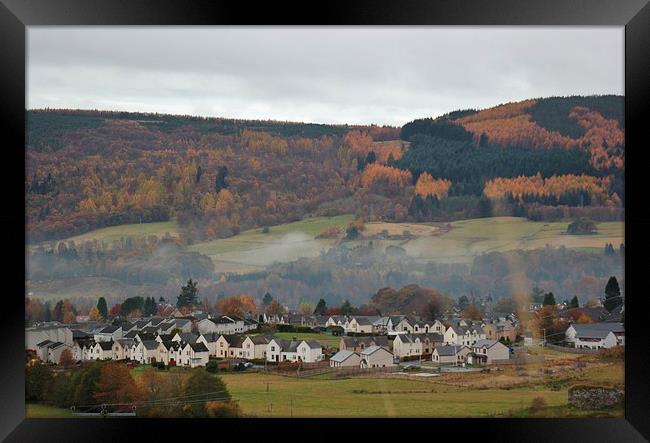 Autumn in Scotland Framed Print by Claire Colston