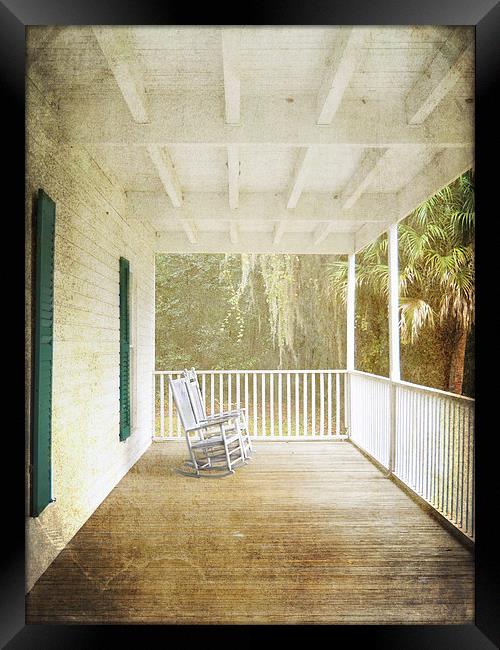 Empty Chairs Framed Print by Judy Hall-Folde