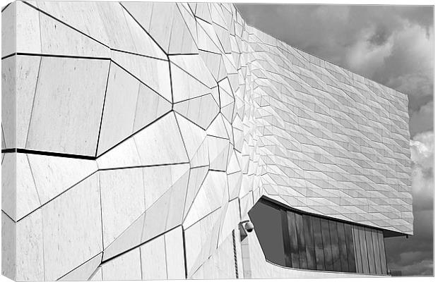 Museum of Liverpool B&W Canvas Print by Howard Corlett