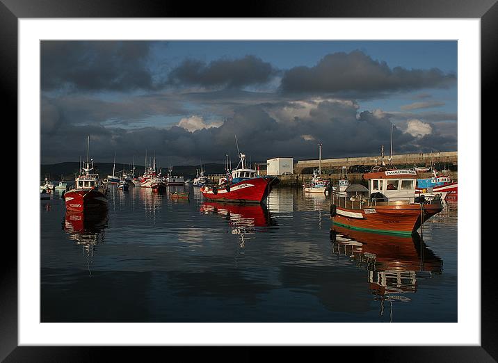 Spanish Fishing Boats Framed Mounted Print by Simon Berry