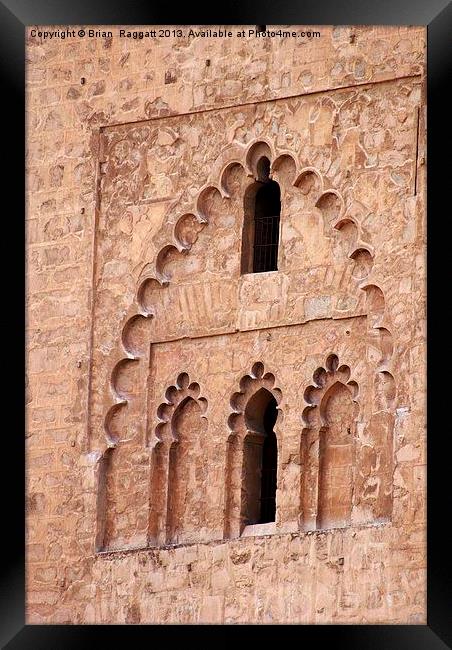Marrakesh Windows Framed Print by Brian  Raggatt