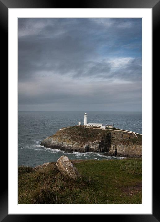 South Stack Framed Mounted Print by Sean Wareing