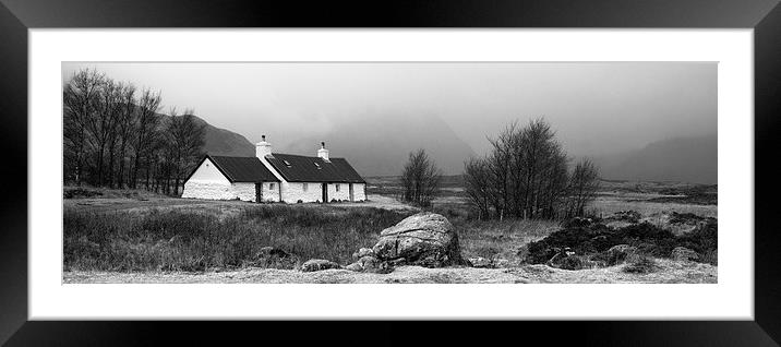 Black Rock Cottage Framed Mounted Print by Keith Thorburn EFIAP/b