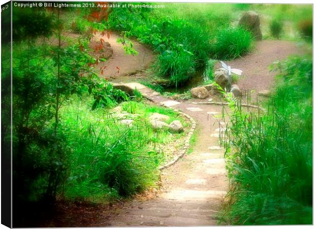 Japanese Garden Within Canvas Print by Bill Lighterness