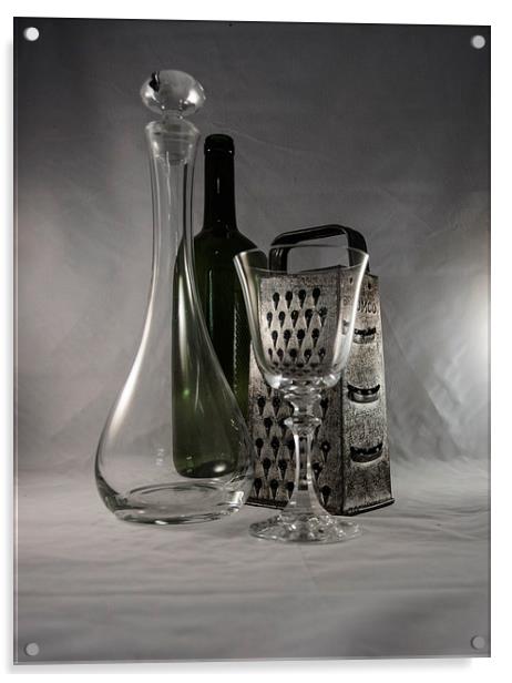 Glass and Metal Acrylic by Judy Hall-Folde