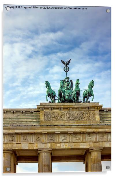 BRANDENBURG GATE Acrylic by Dragomir Nikolov