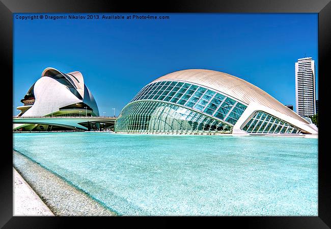 The city of arts and sciencies of Valencia, Spain Framed Print by Dragomir Nikolov