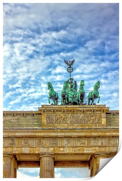 Brandenburger Tor (Brandenburg Gate), famous landm Print by Dragomir Nikolov