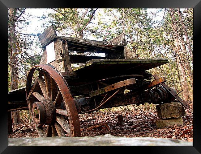 Worn out Wagon Framed Print by Pics by Jody Adams