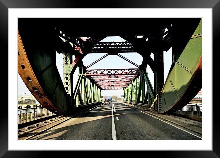 A Bascule Bridge in Birkenhead UK Framed Mounted Print by Frank Irwin