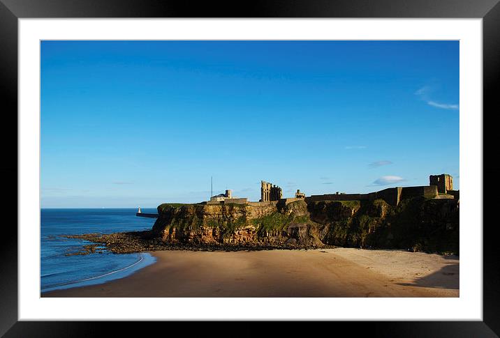 View over tynemouth Framed Mounted Print by mazza and beksa beksa