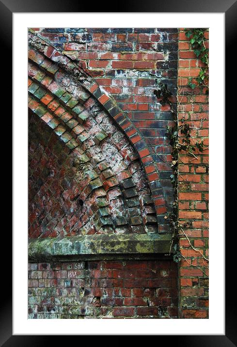 Victorian brick tunnel Framed Mounted Print by mazza and beksa beksa