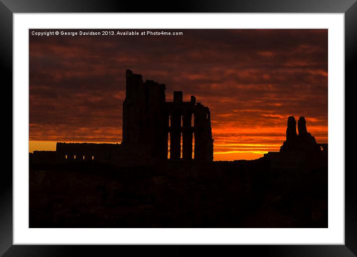 Priory Dawn Framed Mounted Print by George Davidson