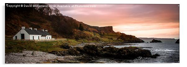 Murlough Bay sunset Acrylic by David McFarland