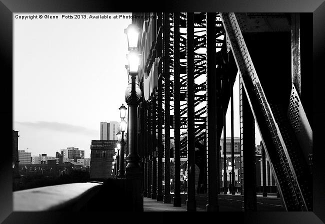 Newcastle Bridge Framed Print by Glenn Potts