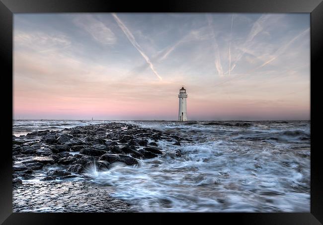 Perch rock at sunrise Framed Print by Paul Farrell Photography