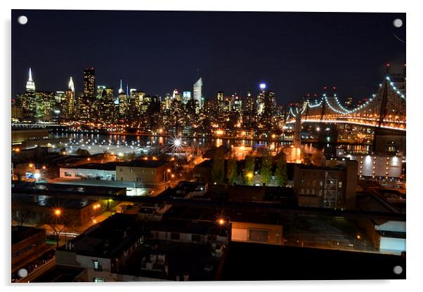 NYC skyline Acrylic by sumit siddharth
