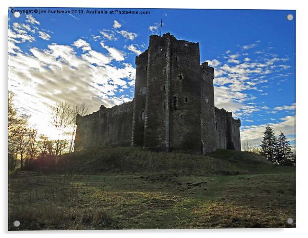 Doune Castle Acrylic by jim huntsman
