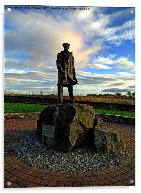David Stirling the founder of the SAS Acrylic by jim huntsman