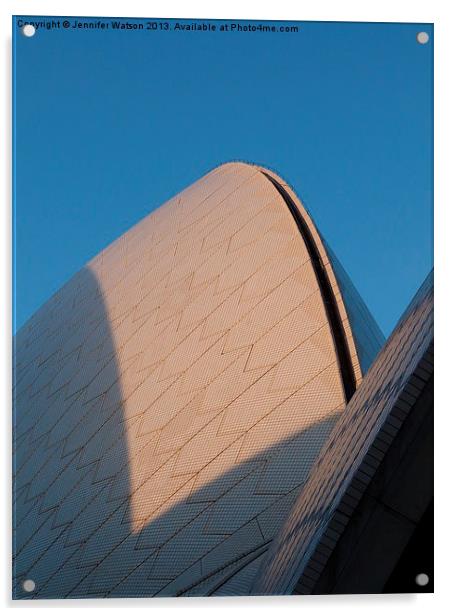 Sydney Opera House Acrylic by Jennifer Henderson