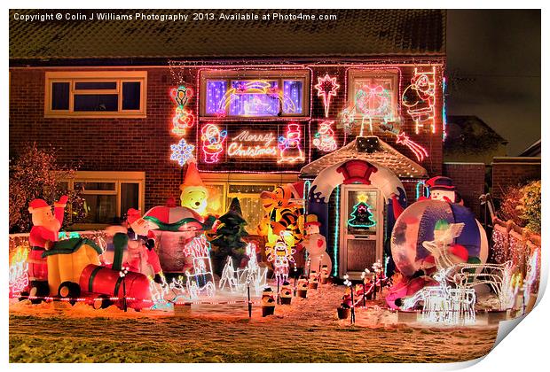 Did Someone Mention Christmas ?? Print by Colin Williams Photography
