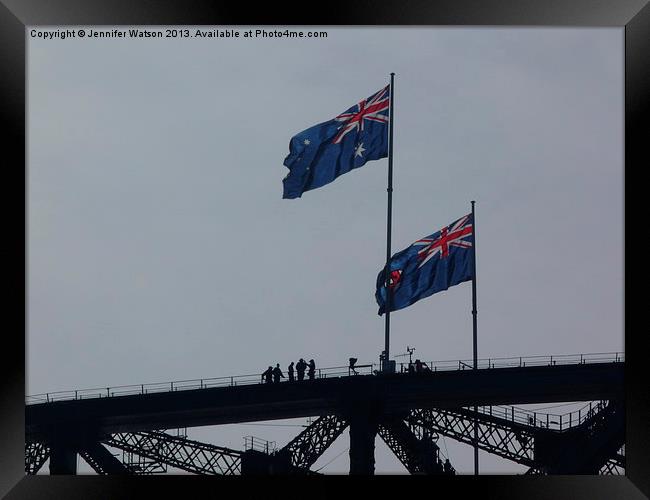 Sydney Harbour Bridge Framed Print by Jennifer Henderson