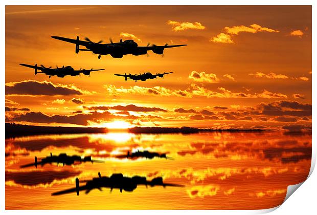 The Training sortie Print by Oxon Images