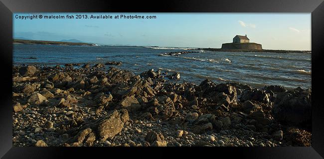 Porth Cwyfan Anglesey Framed Print by malcolm fish