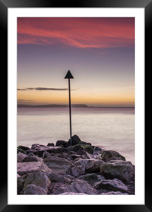 Sea Defence at Avon Beach Framed Mounted Print by Phil Wareham