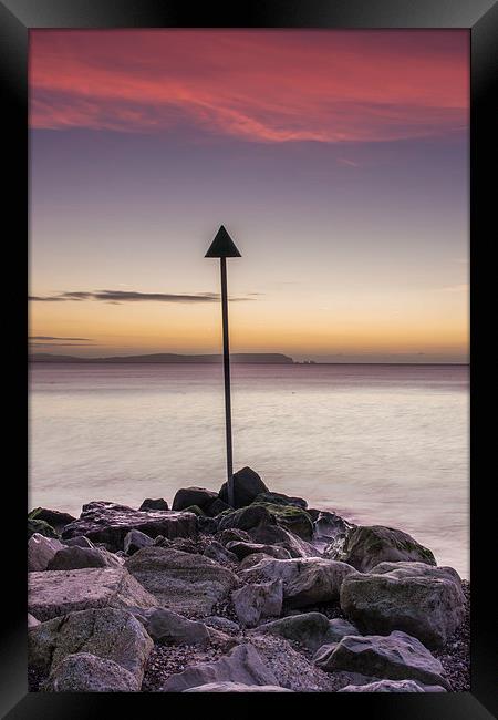 Sea Defence at Avon Beach Framed Print by Phil Wareham