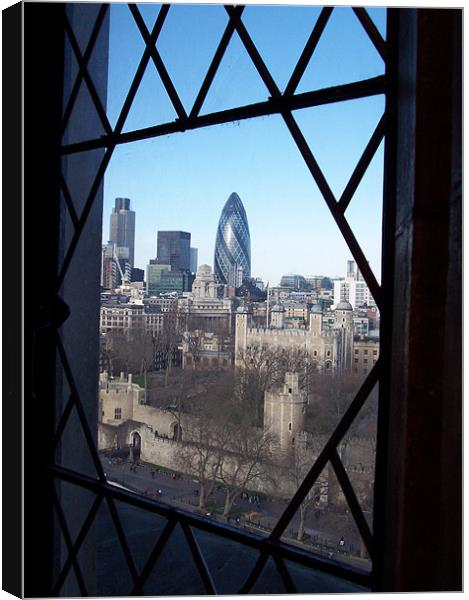 Window over London Canvas Print by John Sugg