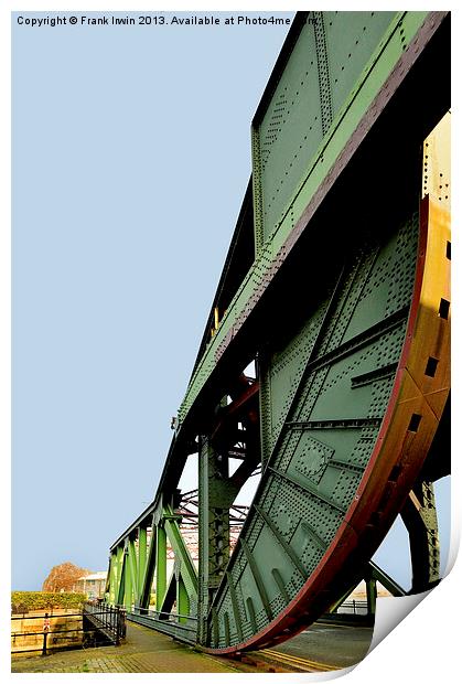 A typical Bascule Bridge Print by Frank Irwin