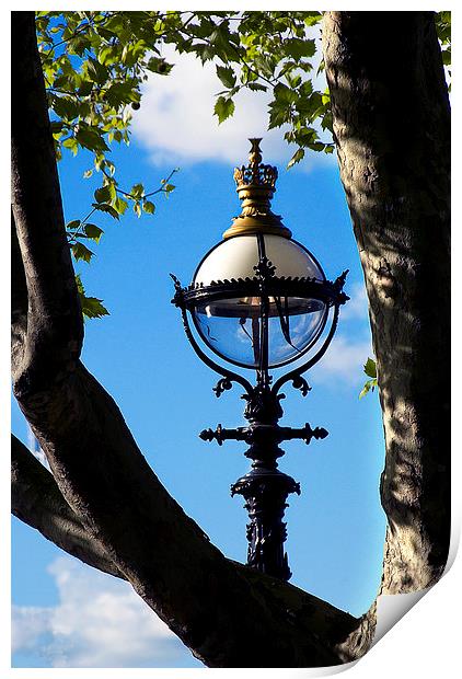 South Bank Lamp Print by Ian Lewis
