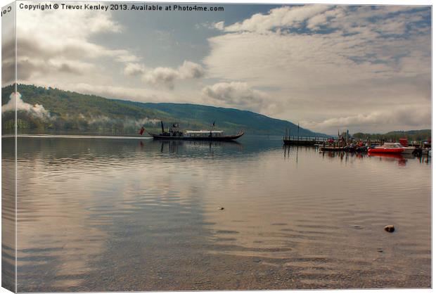 Coniston Water Lake District Canvas Print by Trevor Kersley RIP