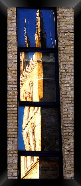 Southwark Cathedral Reflected Framed Print by Ian Lewis