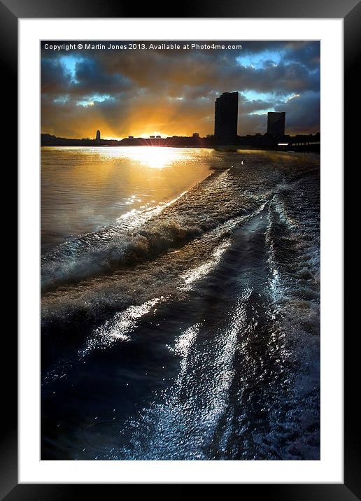First Light on the Thames Framed Mounted Print by K7 Photography