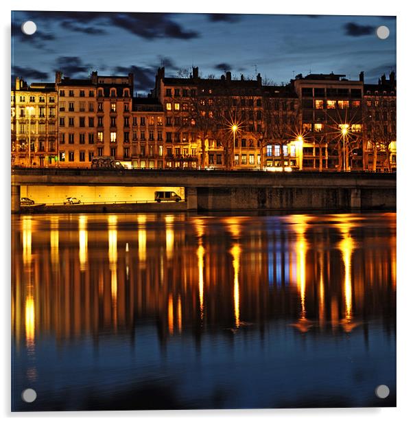 City Lights: Lyon Acrylic by Sebastian Wuttke
