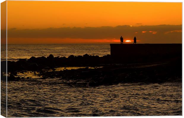 Sunset on Gran Canaria Canvas Print by Andy McGarry