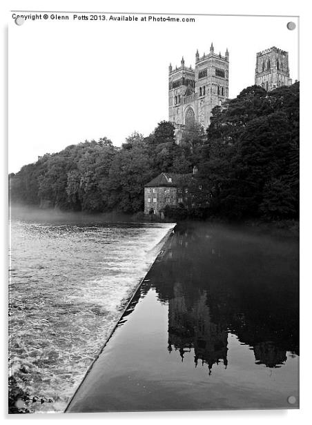 Durham Cathedral Acrylic by Glenn Potts