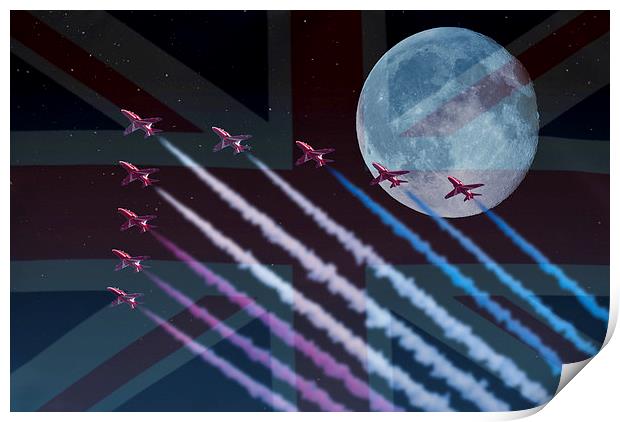 Night Flight Patriots Print by Steve Purnell
