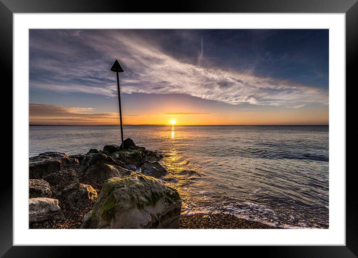 Sand Sea Sun and Sky Framed Mounted Print by Phil Wareham