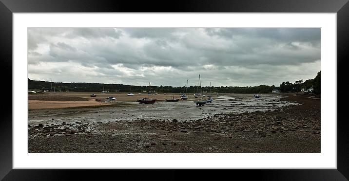 Red Wharf Bay Framed Mounted Print by malcolm fish